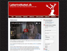 Tablet Screenshot of latterinstituttet.dk